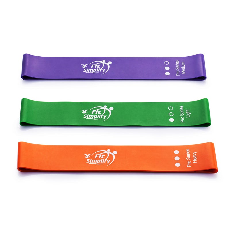 Fit Simplify Pro Series Resistance Loop Exercise Bands, Set of 3 - Image 2